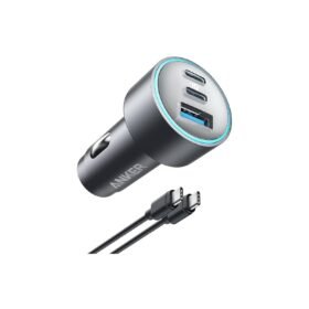 Anker 535 Car Charger 67W With 2 USB-C And 1 USB-A Ports