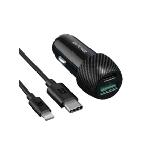 RAVPOWER Car Charger 49W 2 Ports