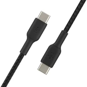 Belkin BoostCharge Braided USB-C to USB-C Cable (1m / 3.3ft, White)