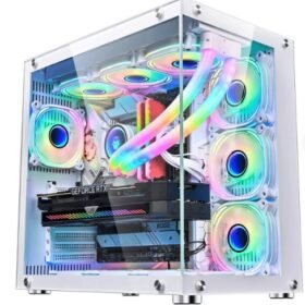 WJCOOLMAN ROBIN 1 7Fan UNI WHITE MID TOWER CASE - كيس