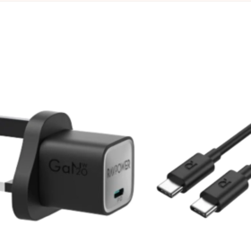 Ravpower PD Pioneer 20W Wall Charger+ USB-C to USB-C Cable 1 M- Black