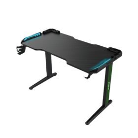 Green Lion RGB Gaming Desk - Black