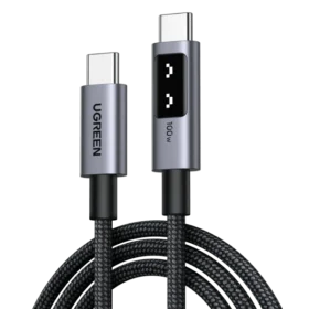 UGREEN Uno USB-C to USB-C Cable 100W With Smart Digital Display