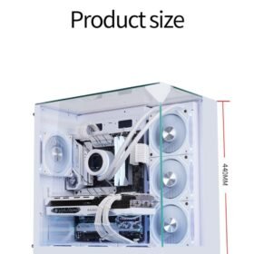 WJ Coolman Robin 1 Vision PC Case 4 ARGB Fans – White