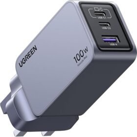 UGREEN Nexode Pro 100W USB C Charger GaN II Tech 3-Port GaN Laptop Charger Type C Fast Wall Charger Adapter Compatible for MacBook Pro/Air, Dell XPS, iPad, iPhone 16, 45W Samsung S25U, Steam Deck etc