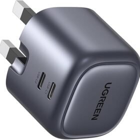 UGREEN Nexode 45W Charger GaN Dual USB C Ports Charger Type C Foldable 45W Fast iPad Adapter,