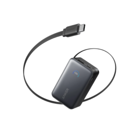 Anker Nano Power Bank (10K, 45W, Built-In Retractable USB-C Cable)