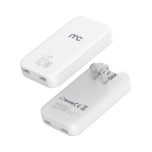 Mycandy GTC-D370 GAN Slim Travel Charger 65w Dual Type-C