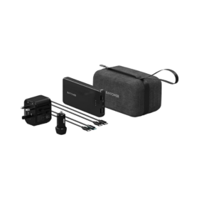 RAVPower 5-in-1 Travel Charging Combo (Power Bank, Travel Charger, Car Charger, USB-C to Lightnung-Black