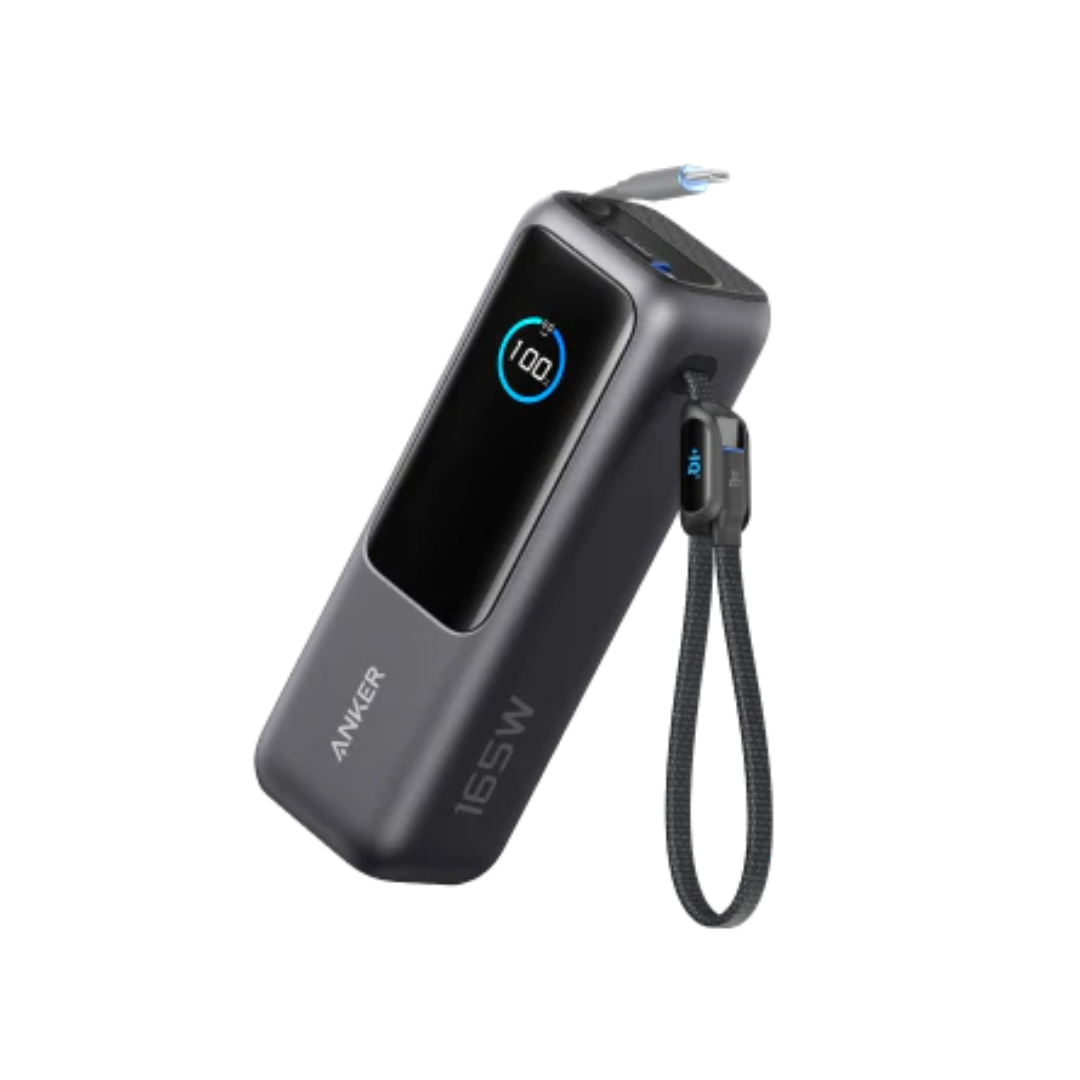 Anker Laptop Power Bank (25K, 165W, Built-In and Retractable Cables)