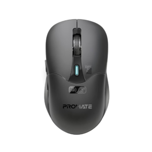 Promate Rechargeable Wireless Mouse, Professional Contoured 500mAh Battery Mouse with Dual Bluetooth/Nano Receiver Connectivity