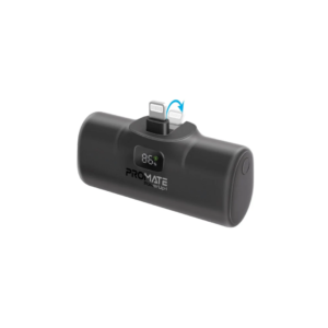 Promate PowerUp-i Ultra-Compact fast charging Power Bank with In-Built Lightning Connector