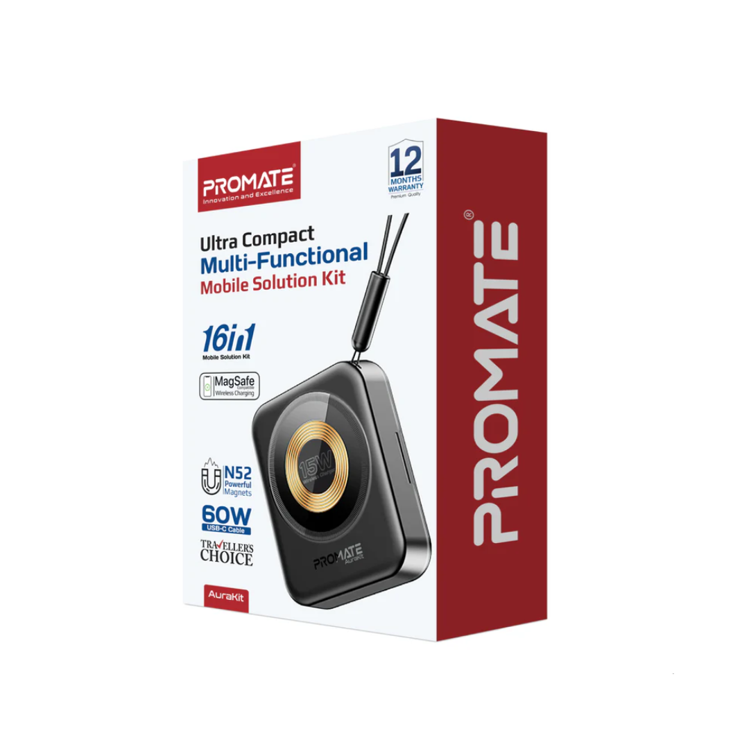 Promate AuraKit Ultra Compact Multi-Functional Mobile Solution Kit - Image 3
