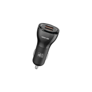 Green Lion Dual QC3.0 Car Charger 40W - Black