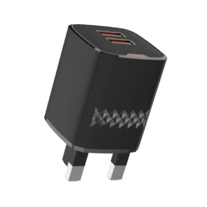 Green Lion Dual Port Wall Charger - Black