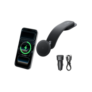 Anker Nano Car Mount (Magnetic, Detachable Pad) and Anker 323 Charger (52.5W) with USB-C to USB-C cable