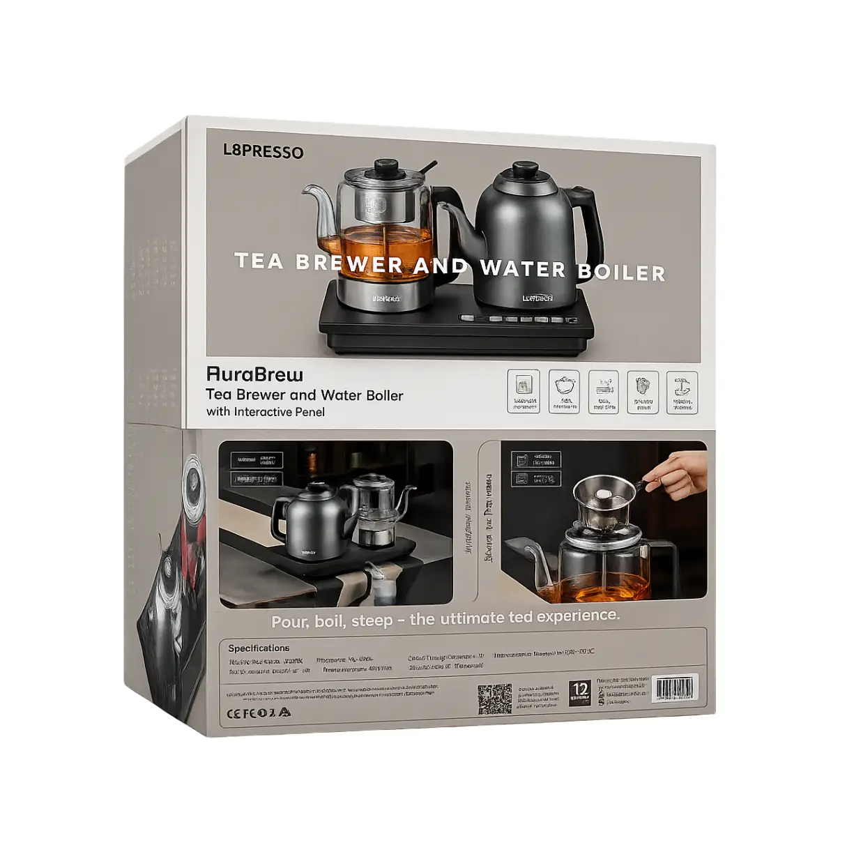 Lepresso Aurabrew Tea Brewer And Water Boiler With Interactive Panel - Image 2