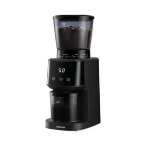 Lepresso Electric Coffee Grinder, 165W, Stainless Steel Conical Burr Grinding, 275gr Bean Container, 20 Cup Capacity, 31 Adjustable Size, Removable Lid, Washable Grinder