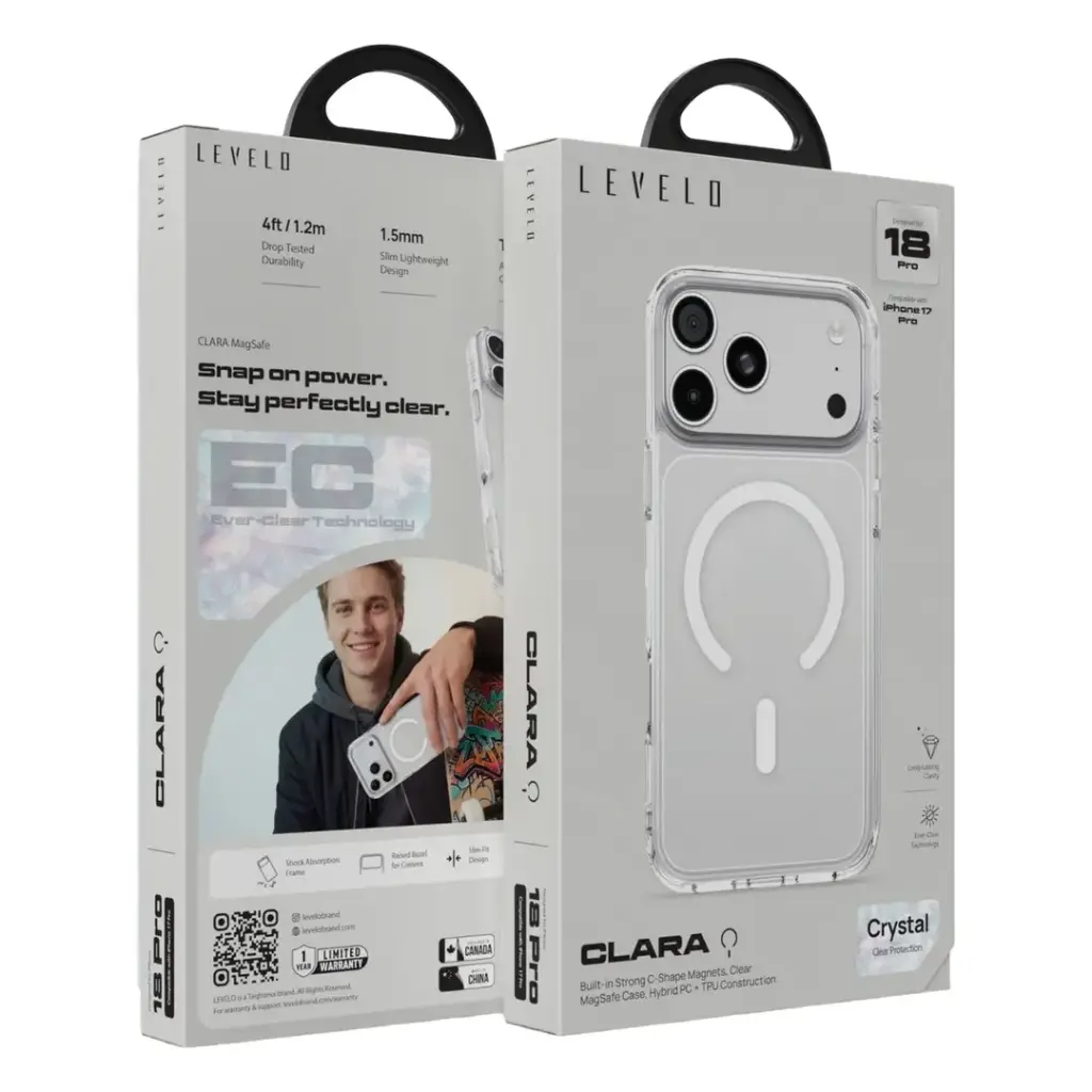 Levelo Clara MagSafe Case for iPhone 18 Pro Max Compatible with iPhone 17 Pro Max - Image 2