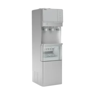 Porodo Water Dispenser & Ice Maker, Top Loading, Equipped with Hot Cold And Room Temperature, Floor Standing Water Machine, Child Safety Lock Water Station, Stainless Steel Tank, Best for Home, Office