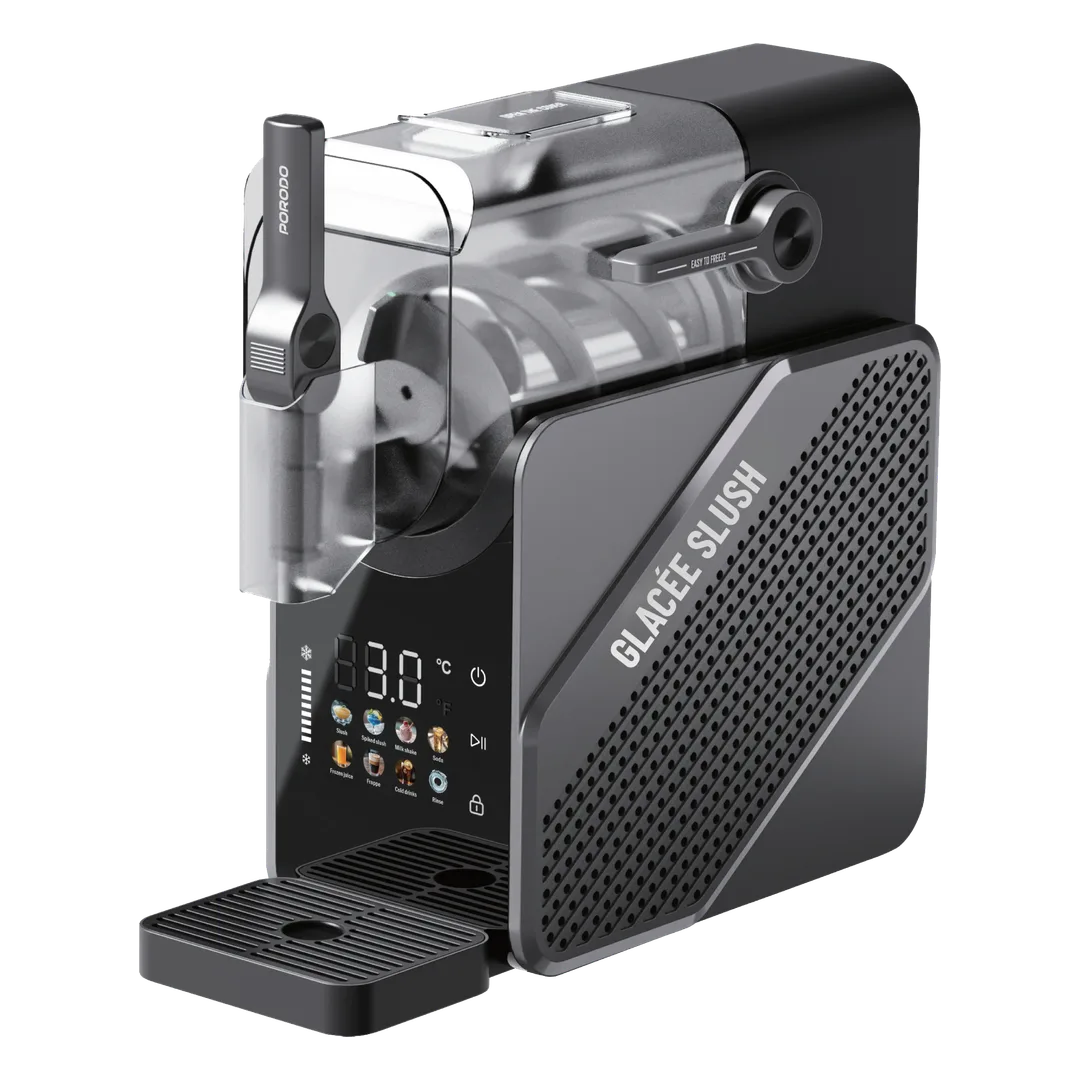 Porodo Lifestyle Glacee 2-In-1 Slushie & Ice Cream Maker with Cooling Control Display - Black
