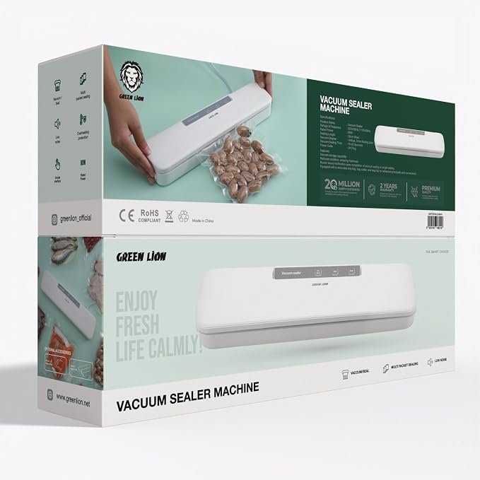 Green Lion Vacuum Sealer Machine - White - Image 4