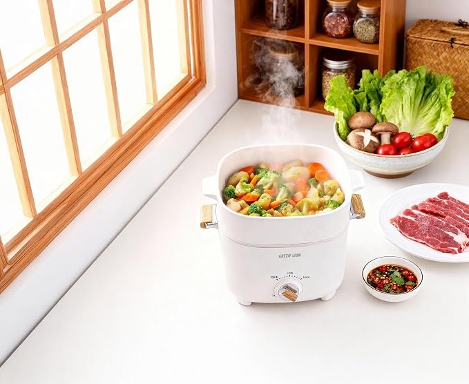 Green Lion Multi-Pot Electric Cooker - White - Image 7