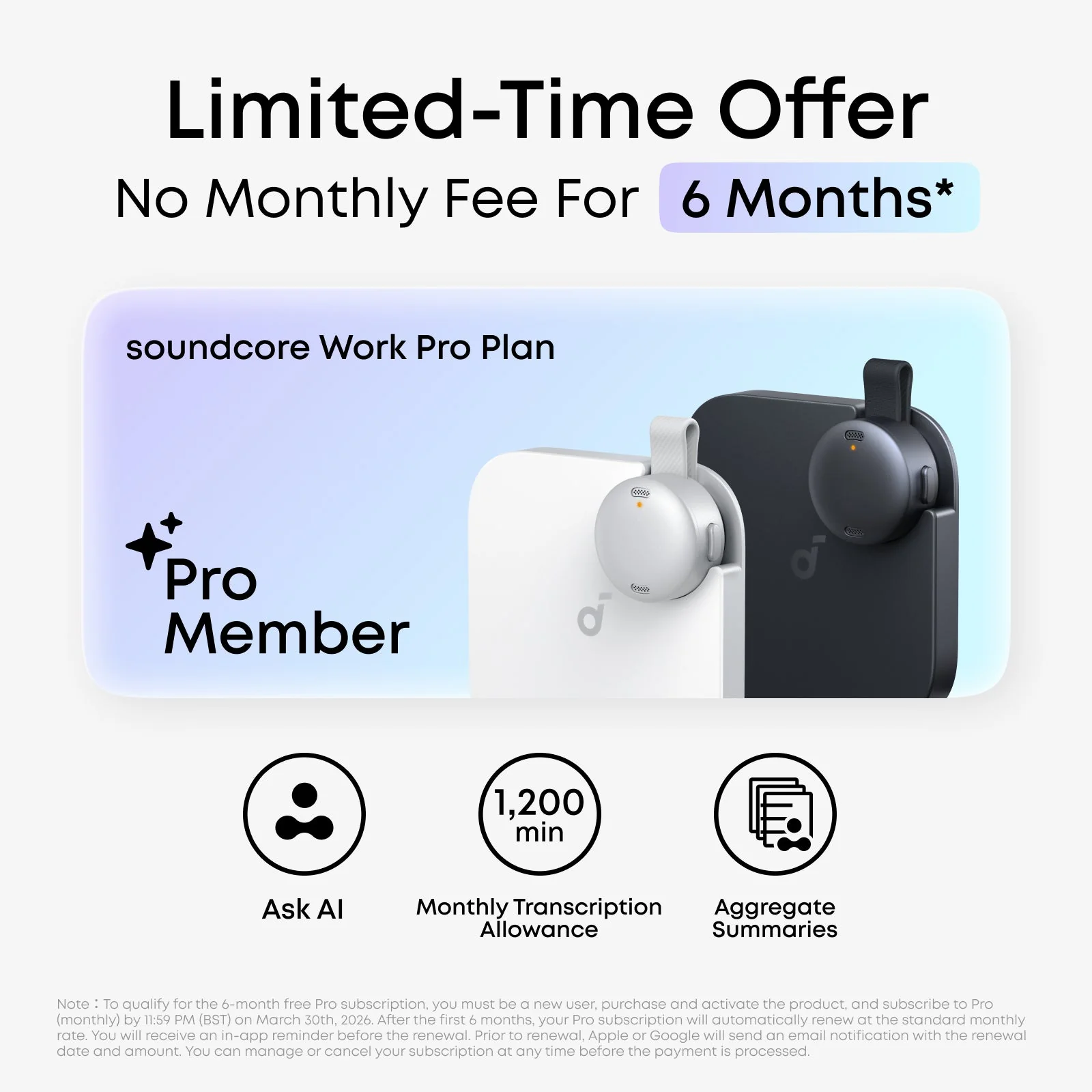 Anker soundcore Work The World's First Coin-Sized AI Voice Recorder - Image 8