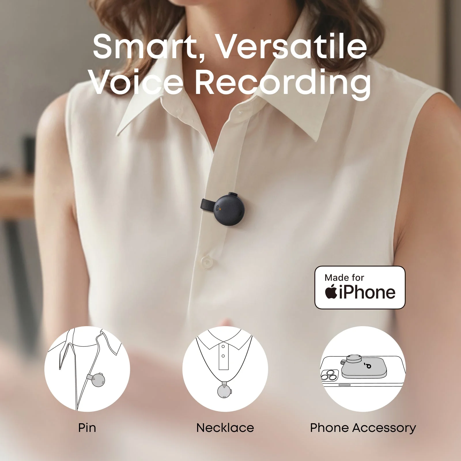 Anker soundcore Work The World's First Coin-Sized AI Voice Recorder - Image 5