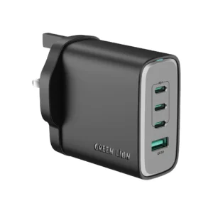 Green Lion Supra 100W UK Wall Charger - Black
