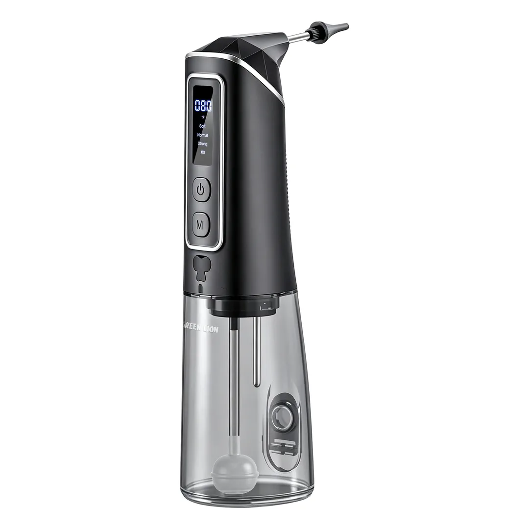 Green Lion Ear Wax Remover with Water-Powered Ear Cleaning - Black