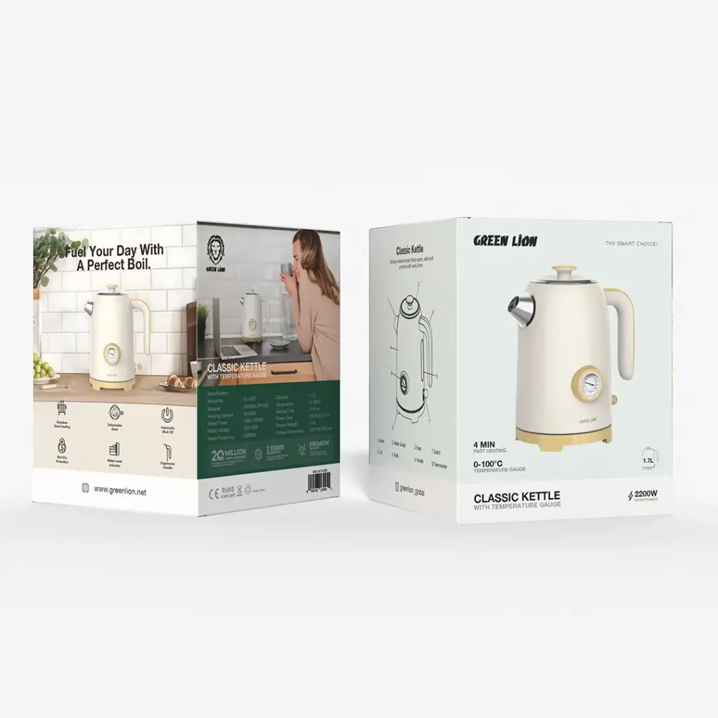Green Lion Classic Kettle - Beige - Image 3