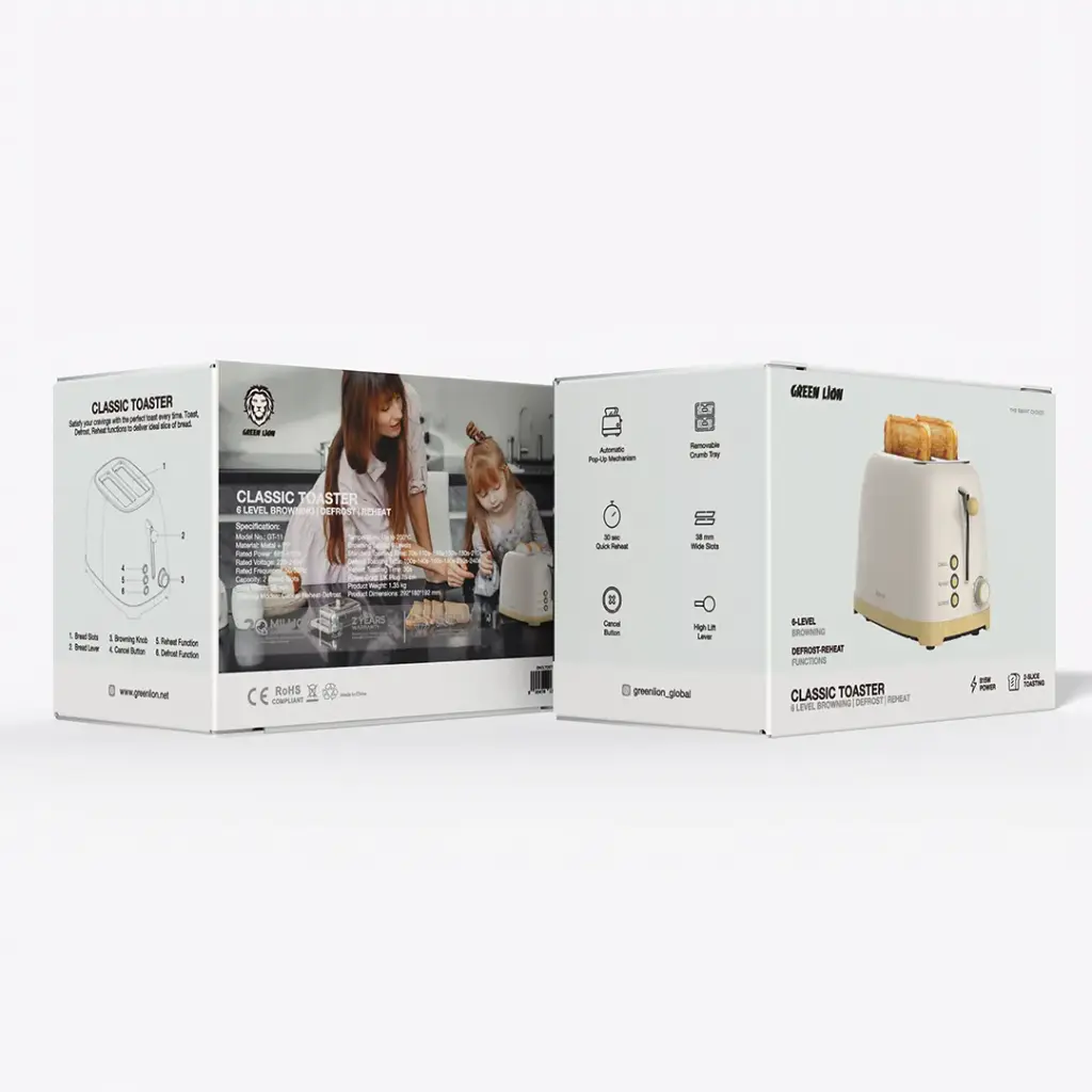 Green Lion Classic Toaster - Beige - Image 2