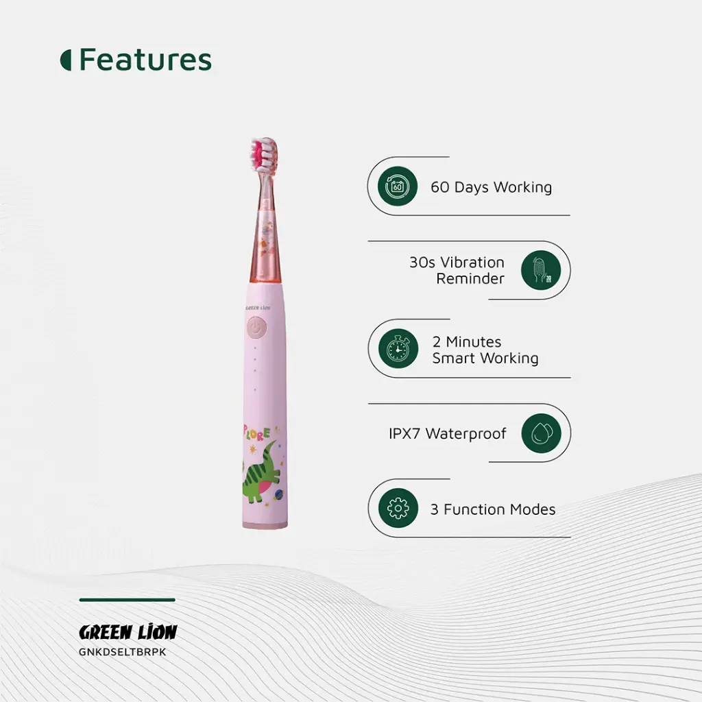 Green Lion Kids Electric Toothbrush - Image 3