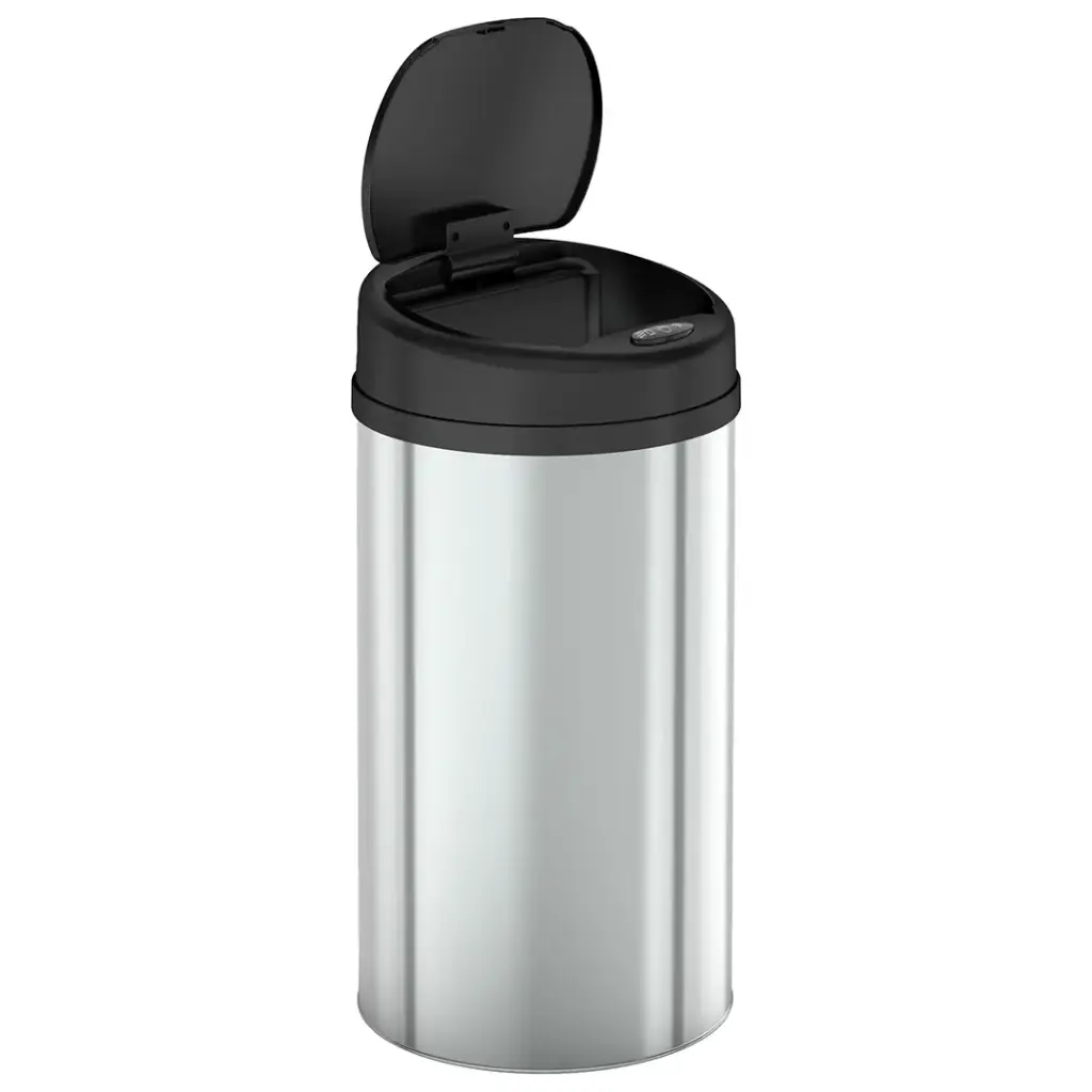 Green Lion Smart Trash Bin with 15L Capacity & Stainless Steel Material - Silver - Image 5