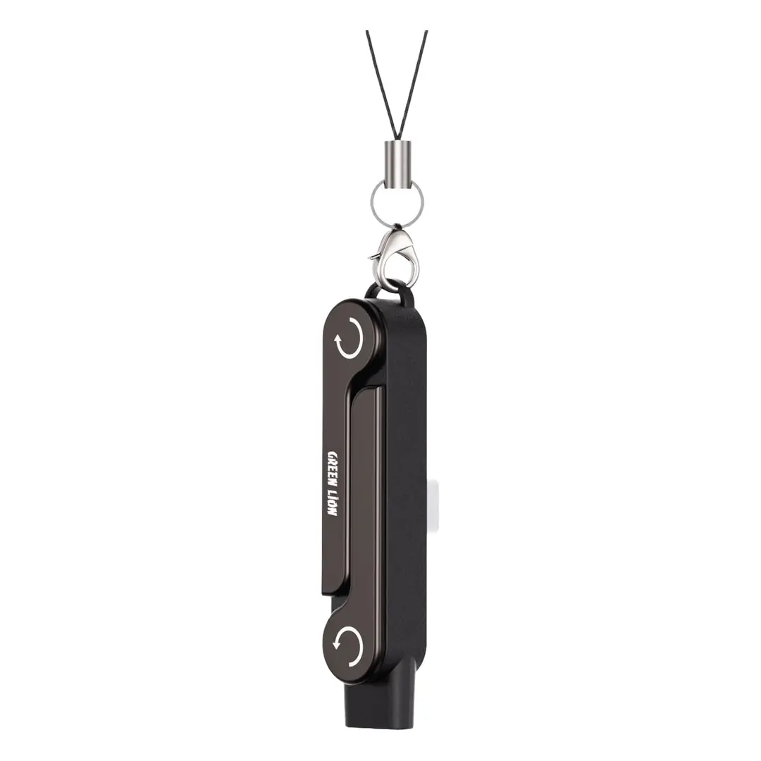 Green Lion USB-C 2-In-1 OTG Holder - Black - Image 2