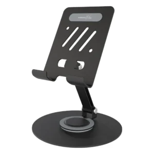 Porodo Blue Clipo Rotatable Tablet Holder with Non-Slip Base - Black
