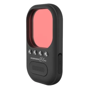 Porodo Blue Rubin Infrared Hidden Camera Detector with Silicone Suction Cup- Black