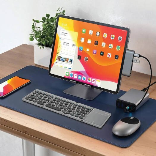 Green Lion Tri-Fold Wireless Keyboard Scissor-Switch Structure - Gray - Image 2