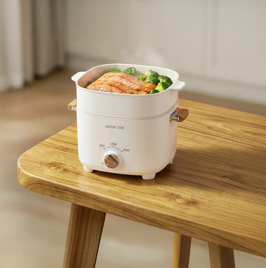 Green Lion Multi-Pot Electric Cooker - White - Image 2