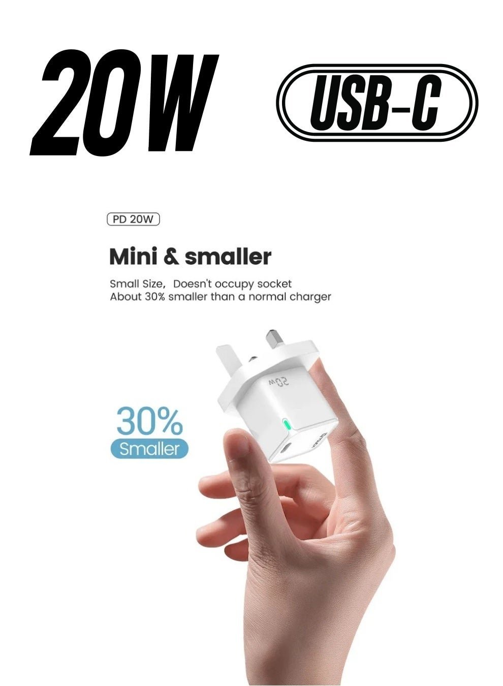 IQ Touch 20W C to Lightning Charger 20PD-L - Image 9