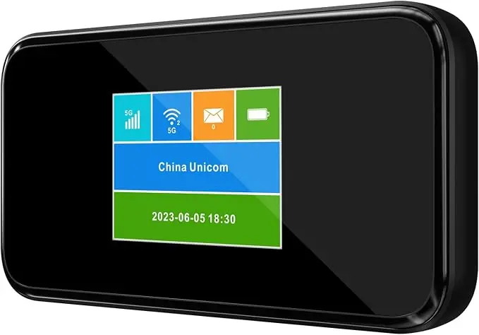 Porodo Portable MiFi 5G Wireless Router 5000mAh - Black - Image 3