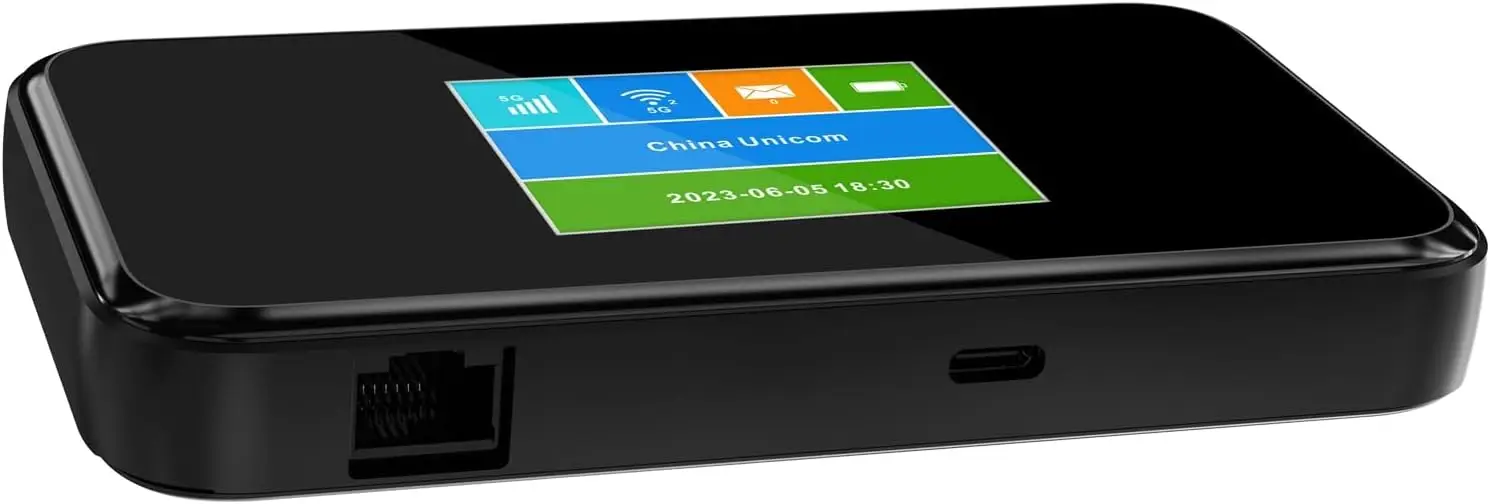 Porodo Portable MiFi 5G Wireless Router 5000mAh - Black - Image 4