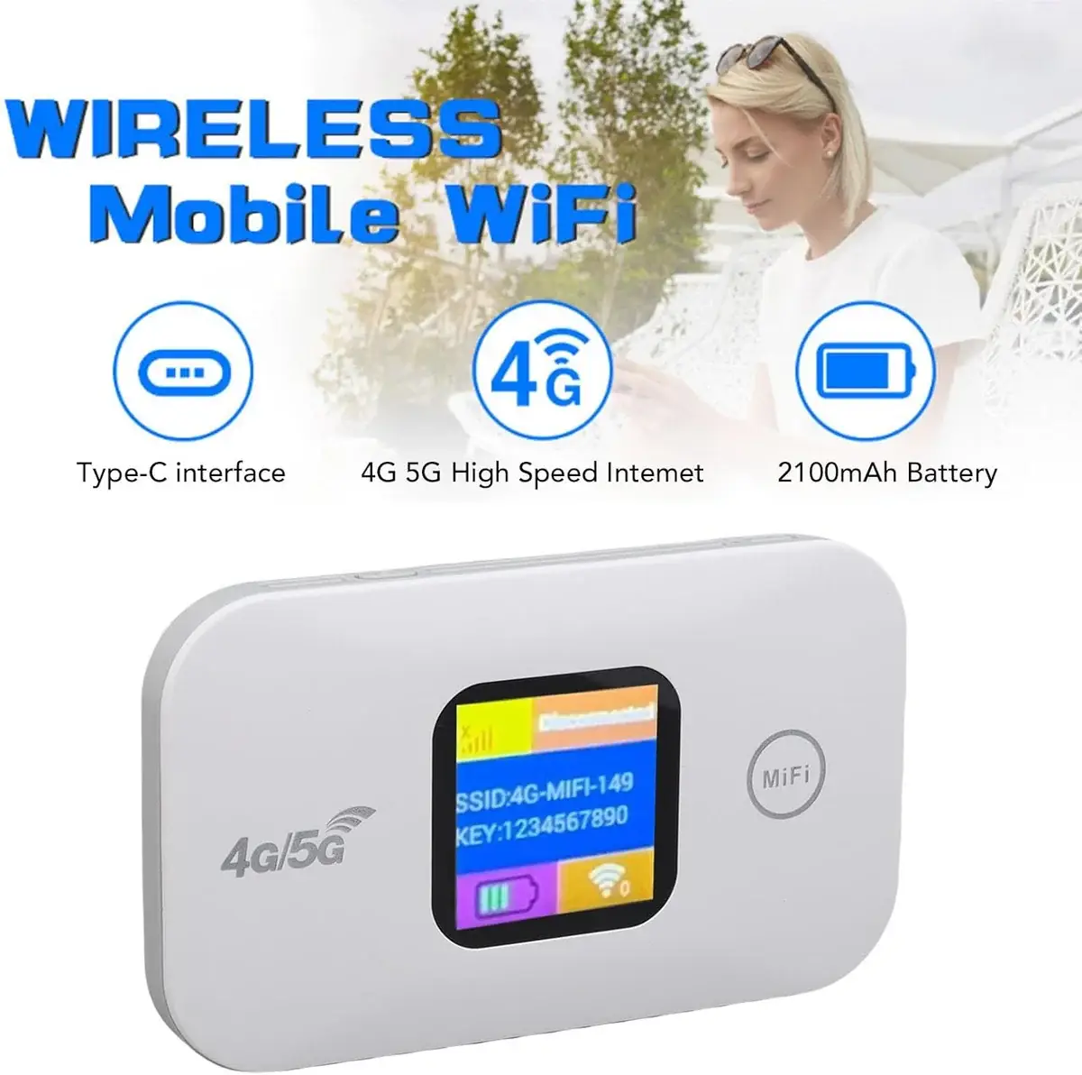 JBQ 4G LTE WIRELESS MODEM WIFI PRO F834361 - Image 4