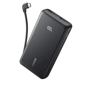 Anker Zolo Power Bank 20000mAh 22.5 Watts Built-in USB-C Cable - Black (ANK-A110EH11)