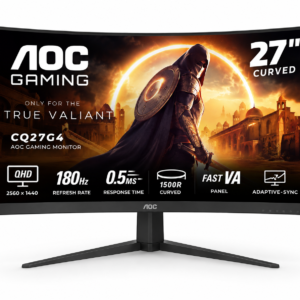 AOC MONITOR CQ27G4 Elevate your game experience with 27’’ FHD Fast VA Curved with 180Hz and 0,5ms MPRT