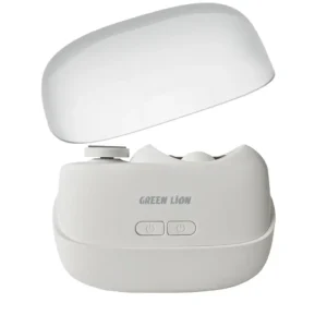 Green Lion 2-In-1 Nail Clipper and Polisher - White
