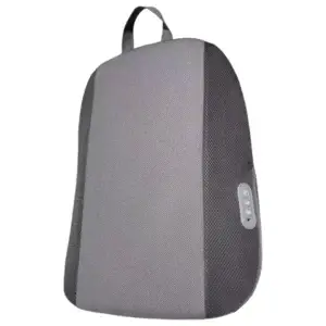Green Lion Massage Cushion with Heating Function and Lumbar Support - Grey