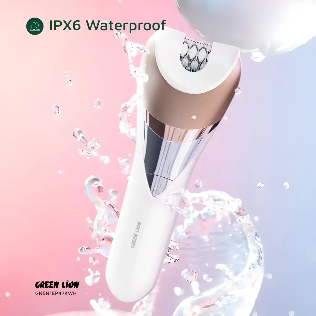 Green Lion 5 in 1 Cordless Epilator Kit - White - Image 9