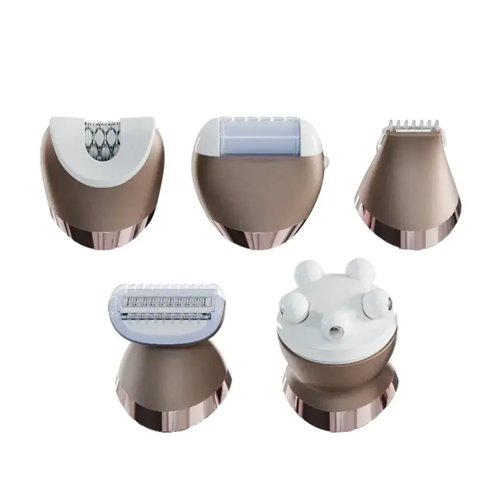 Green Lion 5 in 1 Cordless Epilator Kit - White - Image 2